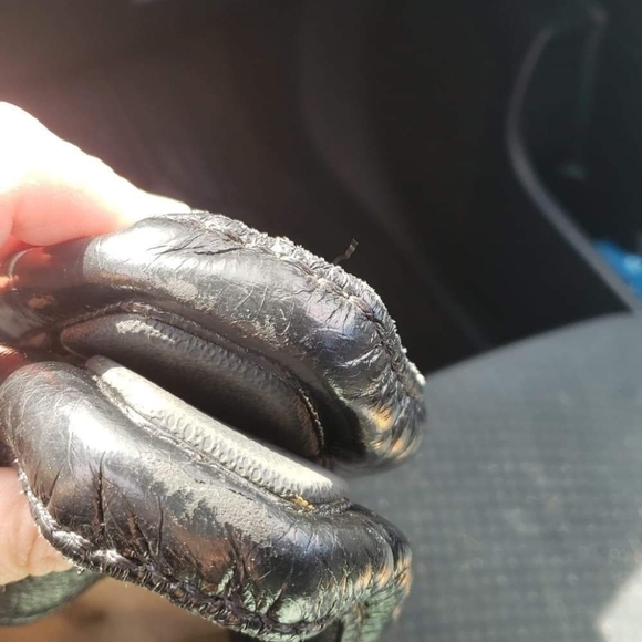 Black Leather UGG Loafers - Picture 9 of 10